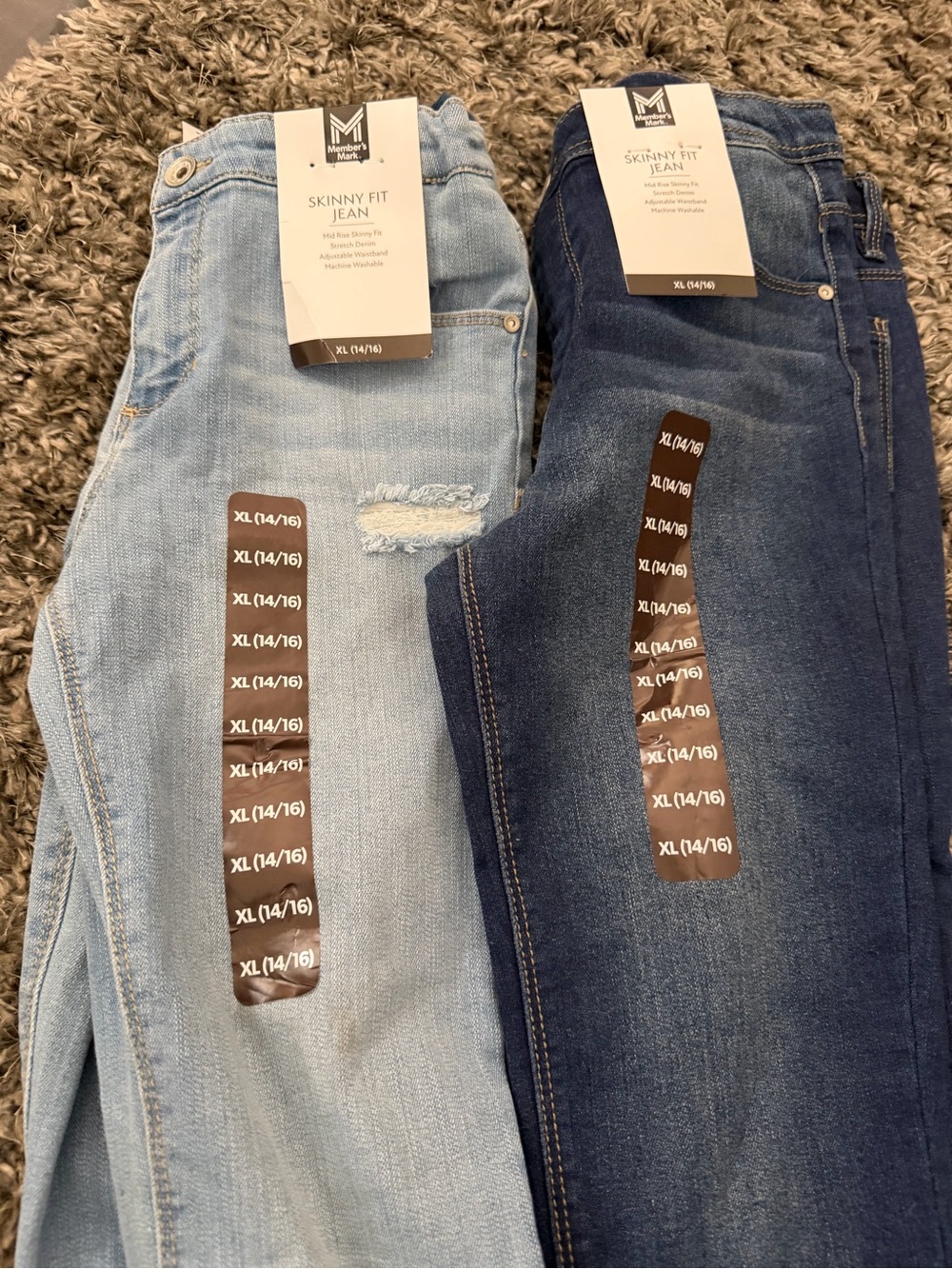 Midtown Kids Skinny Jeans - Light Wash & Dark Wash